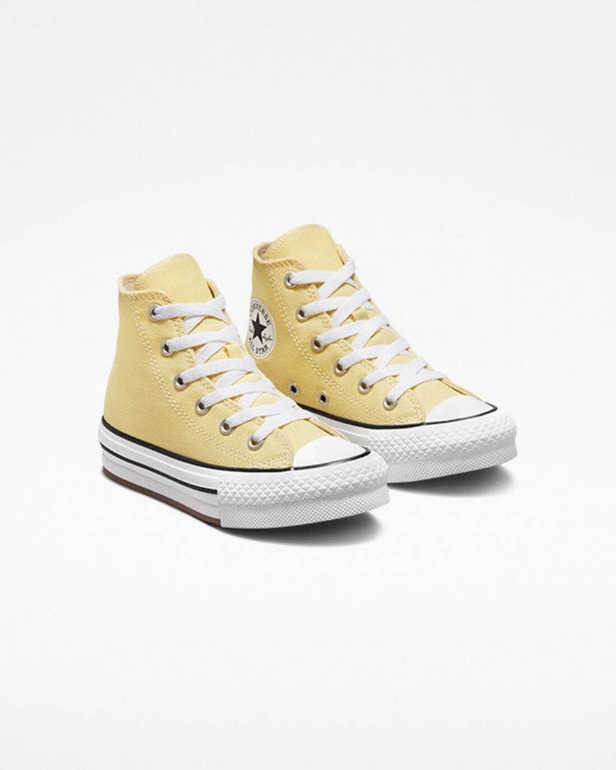 Topanky Na Platforme Converse Chuck Taylor All Star Lift Vysoke Chlapcenske Oranžové Biele Čierne | SK AW11DR9